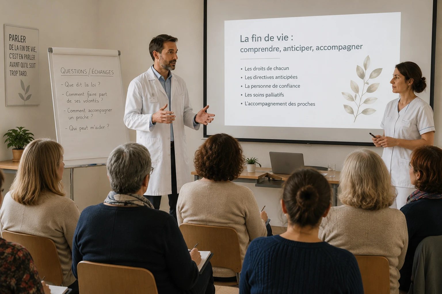 Formation des bénévoles à l’accompagnement de la fin de vie